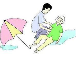 扶着点，别让我们的奶摔倒